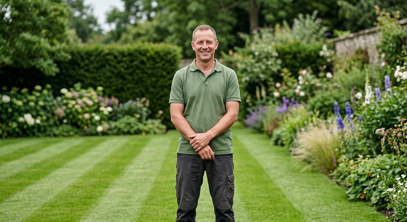Bracken & Blade on a finished lawn in Exeter